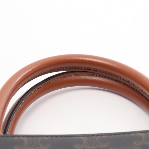 CELINE Brown Leather Tote Bag - Picture 6 of 8